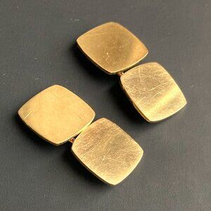 Simple and classy vintage cufflinks in gorgeous 14K gold